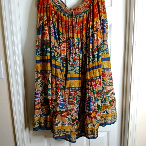 Vintage Colorful Boho Broomstick Skirt - Picture 1 of 6